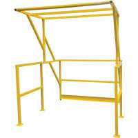 Barri&egrave;re de s&eacute;curit&eacute; pour mezzanine, 70" lo x 77" ha, 78" &eacute;lev&eacute;e, Jaune Pryde Industrial Inc.