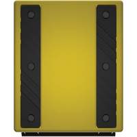 Cale de roue ultra-robuste pour l'exploitation mini&egrave;re Checkers Safety, PEHD, Jaune, 14-1/2" la x 17-1/2" p x 16" h Pryde Industrial Inc.