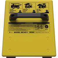 Cale de roue ultra-robuste pour l'exploitation mini&egrave;re Checkers Safety sans support, PEHD, Jaune, 14-1/2" la x 17-1/2" p x 16" h Pryde Industrial Inc.