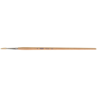 Pure White Bristle Round Marking Paint Brush, 3/16" Brush Width, White China, Wood Handle Pryde Industrial Inc.