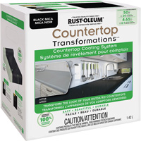 Syst&egrave;me de rev&ecirc;tement au mica pour comptoir Countertop Transformations, 1,42 L, Trousse, Mica noir Pryde Industrial Inc.