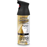 Universal&reg; Enamel Paint & Primer In One, Black, Very Flat, Aerosol Can Pryde Industrial Inc.