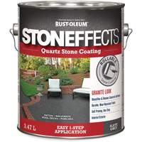 Stoneffects Quartz Stone Coating, 3.78 L, Water-Based, Textured, Grey Pryde Industrial Inc.