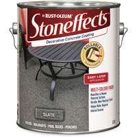 Stoneffects Decorative Concrete Coating, 3.4 L, Solvent-Based, Textured, Grey Pryde Industrial Inc.