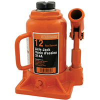314A Bottle Jack, 12 tons, Manual Hydraulic, 13" Raised Height Pryde Industrial Inc.