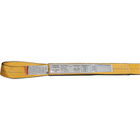 &eacute;lingues de levage en nylon, Pli Simple, Oeillet double, Type 3, 1" la x 3' lo, Limite de charge verticale 1600 lb Pryde Industrial Inc.