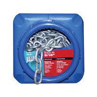 Hot-Dipped Galvanized Chains, Carbon Steel, 5/16" x 75' (22.9 m) L, Grade 30, 1900 lbs. (0.95 tons) Load Capacity Pryde Industrial Inc.