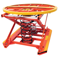 Spring Operated Pallet Positioner and Leveler, 43-1/2" L x 43-1/2" W, 4500 lbs. Cap. Pryde Industrial Inc.