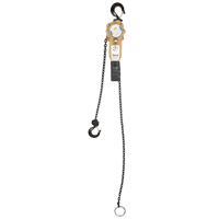 Heavy Duty Gold Series Lever Chain Hoist, 5' Lift, 500 lbs. (0.25 tons) Capacity, Alloy Steel Chain Pryde Industrial Inc.