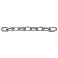 Straight Link Chain, Low Carbon Steel, 1/8" x 1000' (304.8 m) L, Grade 30, 400 lbs. (0.2 tons) Load Capacity Pryde Industrial Inc.