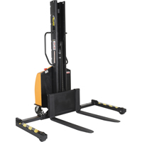 Gerbeur motoris&eacute; avec m&acirc;t &eacute;troit, Fonctionnement &eacute;lectrique, Capacit&eacute; 1500 lb, Lev&eacute;e max 63" Pryde Industrial Inc.