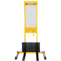 Gerbeur manuel, Fonctionnement Treuil manuel, Capacit&eacute; 770 lb, Lev&eacute;e max 60" Pryde Industrial Inc.