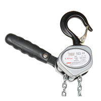 Mini Lever Hoist, 5' Lift, 500 lbs. (0.25 tons) Capacity, Zinc Plated Chain Pryde Industrial Inc.