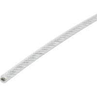 Wire Rope, 1000' (304.8 m) x 1/16", 480 lbs. (0.24 tons), Galvanized Pryde Industrial Inc.