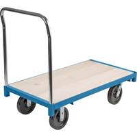 Chariot &agrave; plateforme robuste, 48" lo x 24" la, Capacit&eacute; de 2500 lb, Roues en Nylon Pryde Industrial Inc.