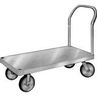 Diable en aluminium, 24" la x 36" lo, 2000 lb cap, Roues Caoutchouc Pryde Industrial Inc.