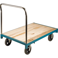 Chariot &agrave; plateforme robuste, 48" lo x 30" la, Capacit&eacute; de 2000 lb, Roues en Caoutchouc Pryde Industrial Inc.