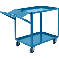 Order Picking Carts, 36" H x 24" W x 64" D, 2 Shelves, 1200 lbs. Capacity Pryde Industrial Inc.