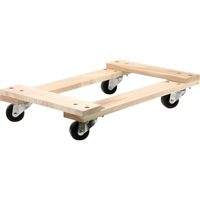Chariots en Bois Franc - usage moyen, Roues en Polyol&eacute;fine, Capacit&eacute; de 900 lb, 18" la x 30" p x 7" h Pryde Industrial Inc.