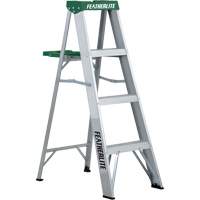 Commercial Duty Stepladders (2400 Series), 4', Aluminum, 225 lbs. Capacity, Type 2 Pryde Industrial Inc.