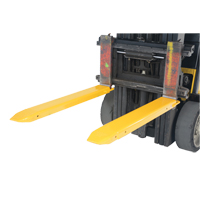Fork Extensions, 48" L x 7-3/8" W, For Fork Width of 5" Pryde Industrial Inc.