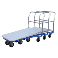 Platform Cart, 48" L x 24" W, 1500 lbs. Capacity, Mold-on Rubber Casters Pryde Industrial Inc.
