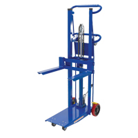 Empileur &agrave; plateforme, M&eacute;canisme Pompe au pied, Capacit&eacute; de 750 lb, Levage max de 52" Pryde Industrial Inc.
