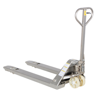 Pallet Truck, Stainless Steel, 48" L x 27" W, 5500 lbs. Capacity Pryde Industrial Inc.