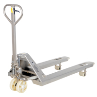 Pallet Truck, Stainless Steel, 48" L x 27" W, 5500 lbs. Capacity Pryde Industrial Inc.