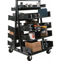 Chariots Adjust-A-Tray, 40" x 38" x 64", Capacit&eacute; 2500 lb Pryde Industrial Inc.