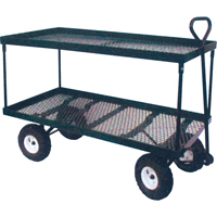 Chariot double plateforme m&eacute;tal, 24" la x 48" la x Capacit&eacute; 600 lb Pryde Industrial Inc.