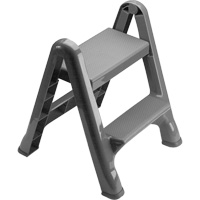 Folding Step Stool, 2 Steps, 19-1/2" x 20-1/2" x 22-3/4" High Pryde Industrial Inc.