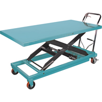 Heavy-Duty Hydraulic Scissor Lift Table, 63" L x 31-7/8" W, Steel, 1100 lbs. Capacity Pryde Industrial Inc.