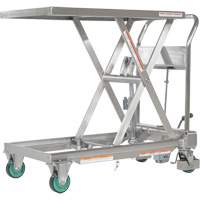 Hydraulic Scissor Lift Table, 31-1/2" L x 19-1/2" W, Stainless Steel, 550 lbs. Capacity Pryde Industrial Inc.