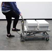 Hydraulic Scissor Lift Table, 31-1/2" L x 19-1/2" W, Stainless Steel, 550 lbs. Capacity Pryde Industrial Inc.