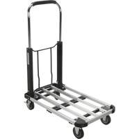 Foldable Platform Trucks, Aluminum, 300 lbs., 28" L x 16" W, 32" High Pryde Industrial Inc.