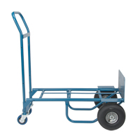 Convertible Deluxe Hand Truck, Steel, 800 lbs. Capacity Pryde Industrial Inc.