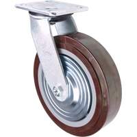 Caster, Swivel, 8" (203.2 mm), Polyurethane, 1000 lbs. (453.6 kg.) Pryde Industrial Inc.