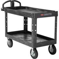 Chariot utilitaire robuste, 2 tiers, 25-1/4" x 33-1/4" x 55", Capacit&eacute; 750 lb Pryde Industrial Inc.