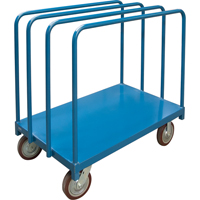 Chariot robuste pour transport de panneaux avec rails &agrave; palier unique, 48" x 30" x 45", Capacit&eacute; 2500 lb Pryde Industrial Inc.