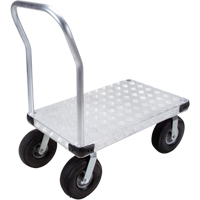 Chariots &agrave; plateforme en aluminium, 24" la x 36" lo, 1600 lb cap, Roues Pneumatique Pryde Industrial Inc.