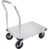 Chariots &agrave; plateforme en aluminium, 24" la x 36" lo, 2000 lb cap, Roues Caoutchouc moul&eacute; Pryde Industrial Inc.