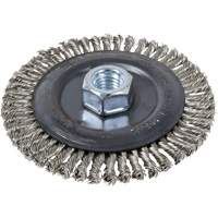Stringer Bead Brush Wheel, 6" Dia., 0.022" Fill, 5/8"-11 Arbor Pryde Industrial Inc.