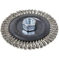 Stringer Bead Brush, 5" Dia., 0.022" Fill, 5/8"-11 Arbor, Stainless Steel Pryde Industrial Inc.