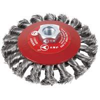 BK520T Knot-Twisted Conical Bevel Brush, 5" Dia., 5/8-11 Arbor Pryde Industrial Inc.