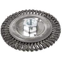 Stringer Bead Brush, 5" Dia., 0.022" Fill, 5/8"-11 Arbor, Steel Pryde Industrial Inc.