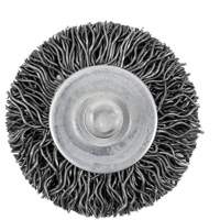 126 Shaft Mounted Crimped Radial Brush, 1-1/2", 0.02" Fill, 1/4" Shank Pryde Industrial Inc.