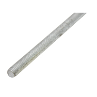 Threaded Rod, 1/4"-20, 36" L, Galvanized, Grade 2 Grade Pryde Industrial Inc.