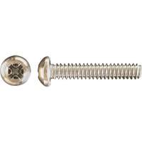 Pan Phillips HD Machine Screws, #8 x 3" L, Zinc Plated Pryde Industrial Inc.