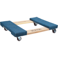 Socle roulant en bois dur &agrave; bouts avec tapis, Cadre en Bois, 18" la x 24" lo, Capacit&eacute; 900 lb Pryde Industrial Inc.